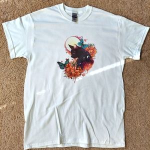 Black Little Cat T Shirt